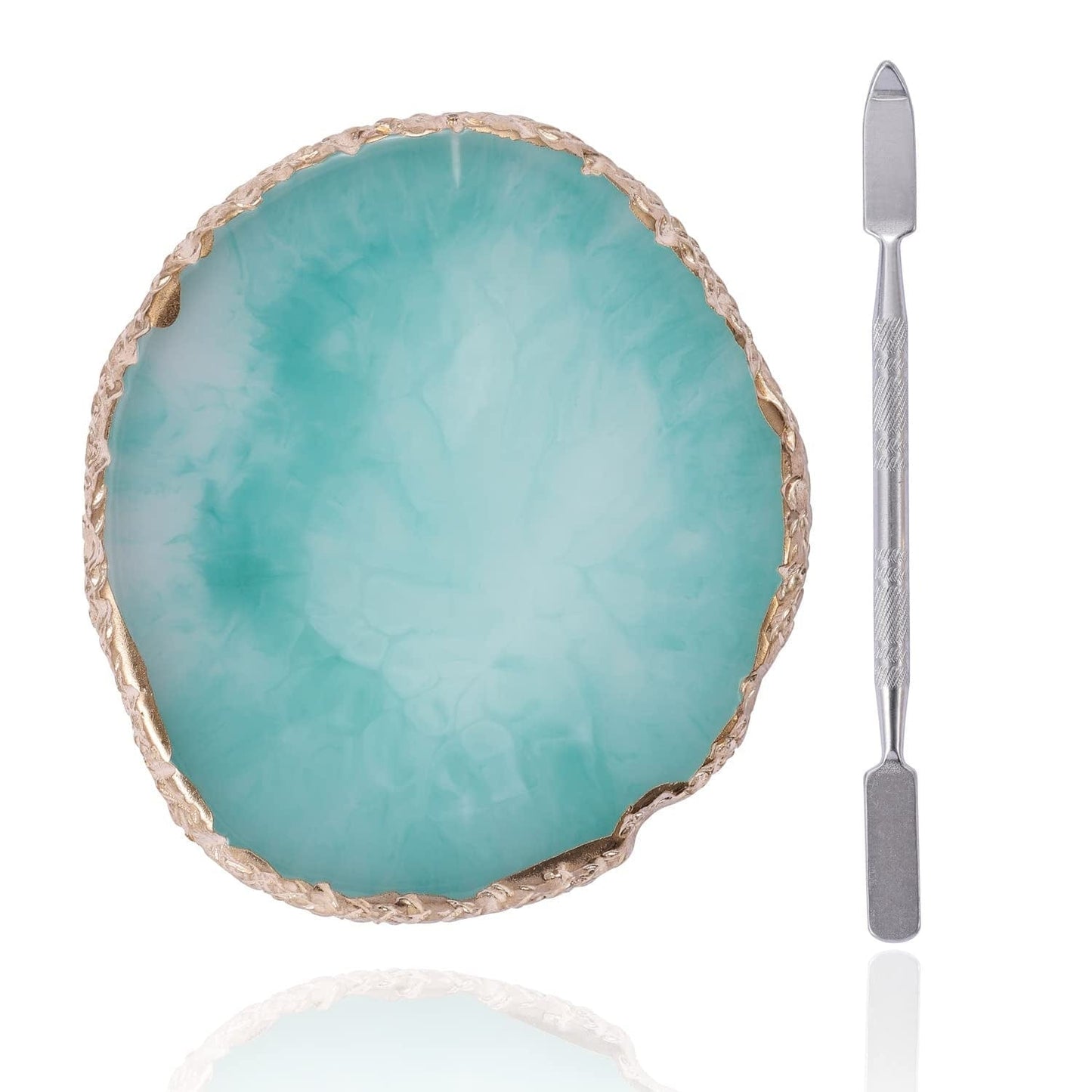 15 Pcs Nail Art Brushes with 2 Pcs Heart Resin Nail Art Palette, Nail Art Painting Tools for Nail Art Home Salon (Multicolor) Health & Beauty > Personal Care > Cosmetics > Cosmetic Tools > Nail Tools Pengxiaomei Green