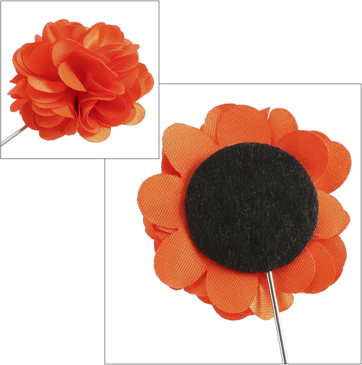 15 Pieces Men'S Lapel Pin Handmade Satin Flower Boutonniere Pin with Gift Box for Suit Wedding Groom (Multicolor A)