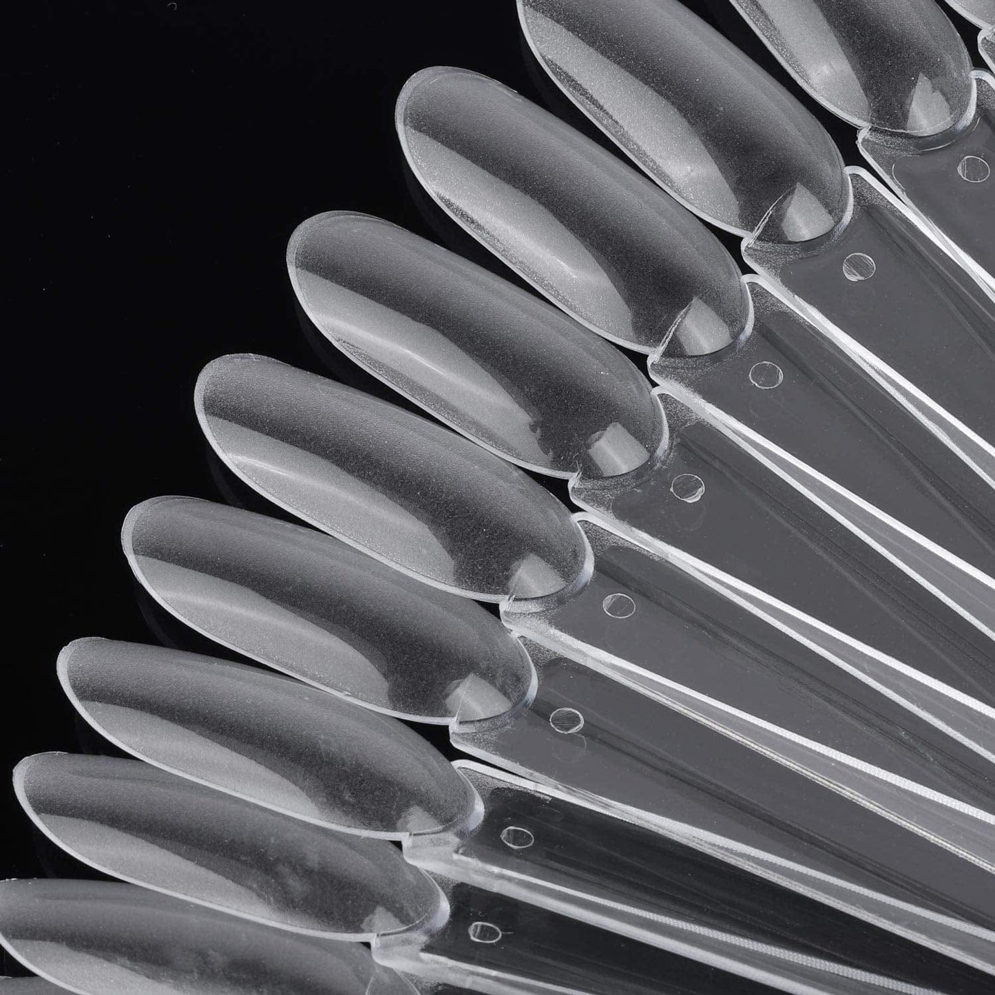 150 Pcs Transparent Nail Sample Sticks, Fan-Shaped PVC False Nail Art Tips Display Practice Sticks Tool with Metal Split Ring Holder Health & Beauty > Personal Care > Cosmetics > Cosmetic Tools > Nail Tools LoveBB