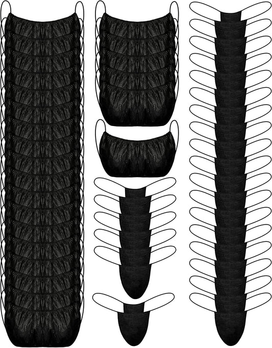 150 Pieces Disposable Bra and Underwear for Spa, Disposable Underwear for Women, Disposable Spa Underwear Brassieres and Disposable Thong Panties for Spray Tanning, Individually Pack (Black)