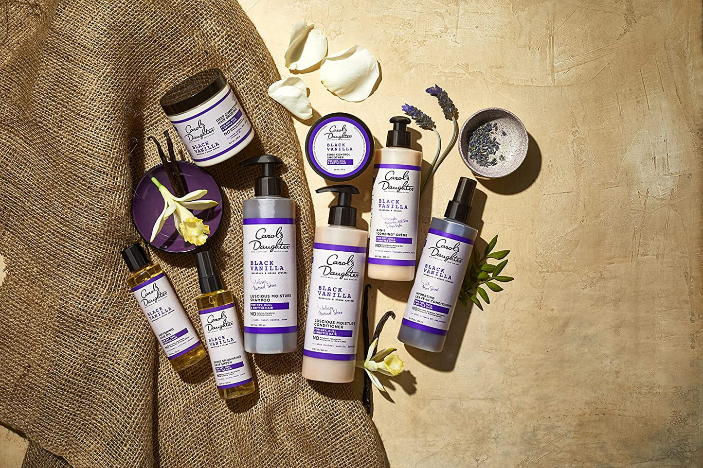 Carol’S Daughter Black Vanilla Curly Hair Sulfate Free Shampoo and Conditioner Set for Dry, Damaged Natural Hair, Moisturizing and Hydrating Hair Care Bundle - Made with Shea Butter, Aloe and Rosemary Health & Beauty > Personal Care > Hair Care Carol's Daughter