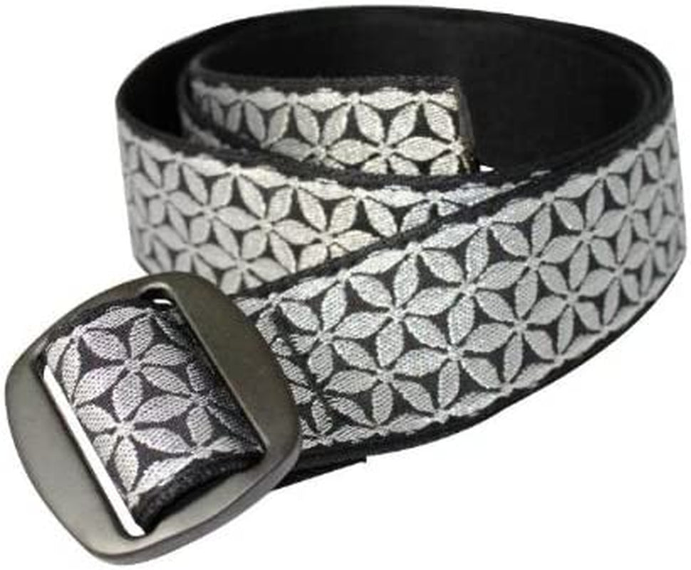 Bison Designs Women'S Manzo Belt with Anodized Aluminum Buckle Apparel & Accessories > Clothing Accessories > Belts Bison Designs LLC Bling Medium/38-Inch