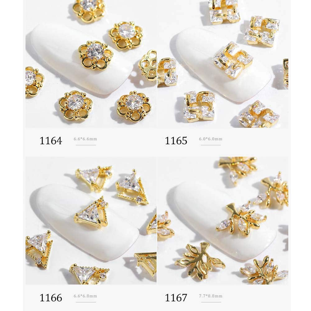 Lookathot 20Pcs/Set 3D Nail Art Decals Mixed Design Flamingo Meteorite Do Not Fade Metallic Studs Rhinestones Alloy Chain Manicure DIY Decoration Tools Health & Beauty > Personal Care > Cosmetics > Cosmetic Tools > Nail Tools Lookathot