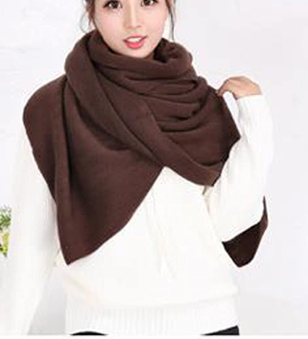 Wander Agio Women'S Warm Long Shawl Winter Warm Large Scarf Pure Color Apparel & Accessories > Clothing Accessories > Scarves & Shawls Wander Agio