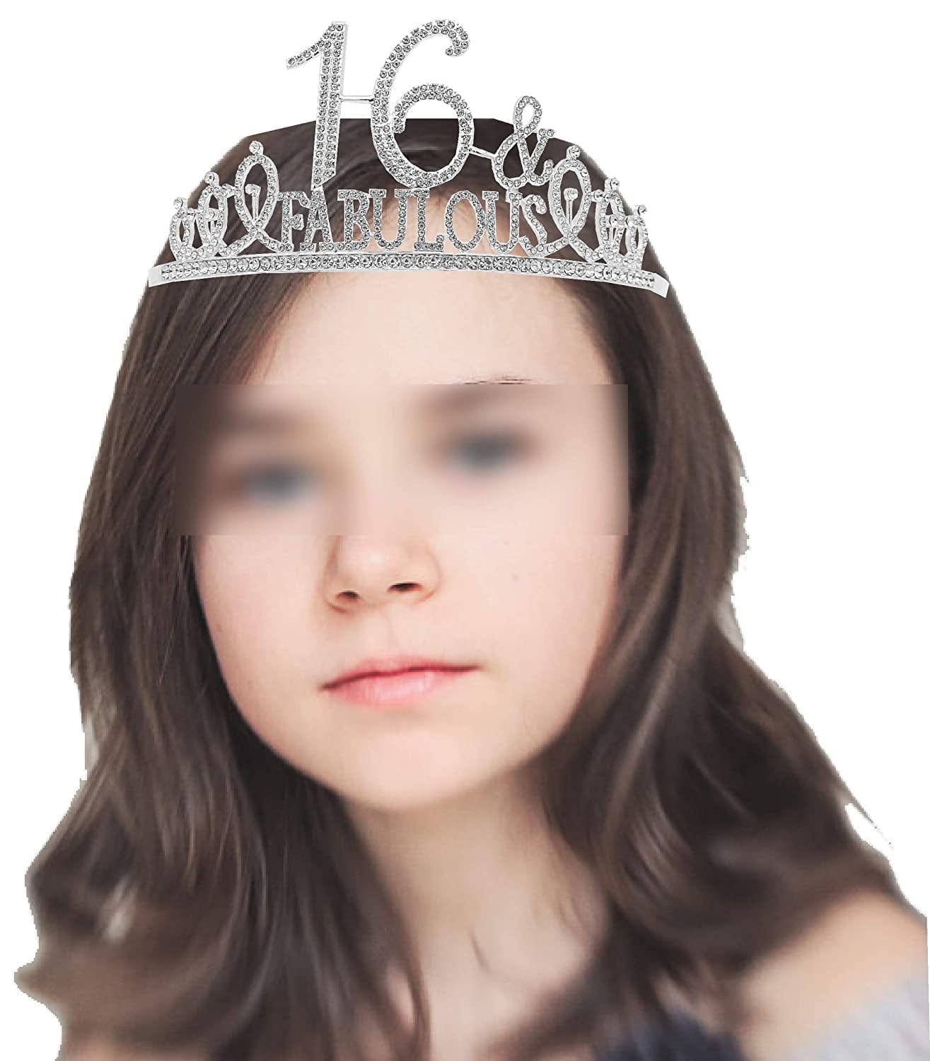 16Th Birthday,Sweet 16 Gifts for Girls, Sweet 16 Birthday Decorations, Sweet 16 Tiara Silver, 16Th Birthday Crown, 16Th Birthday Sash, 16Th Birthday Decorations for Girls Apparel & Accessories > Clothing Accessories > Sashes KYLIE MAX