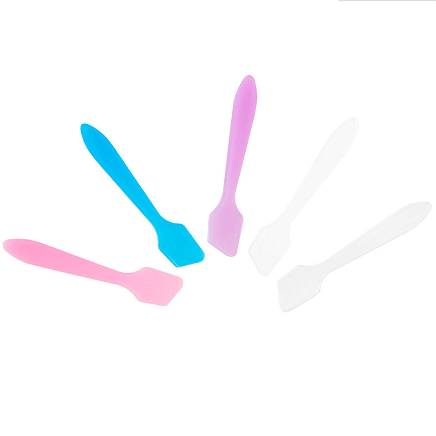 Goiio 100 PCS Cosmetic Spatula, 3.2'' Disposable Plastic Makeup Tools Spoon for Mixing and Sampling (Multi-Color) Health & Beauty > Personal Care > Cosmetics > Cosmetic Tools > Skin Care Tools Goiio