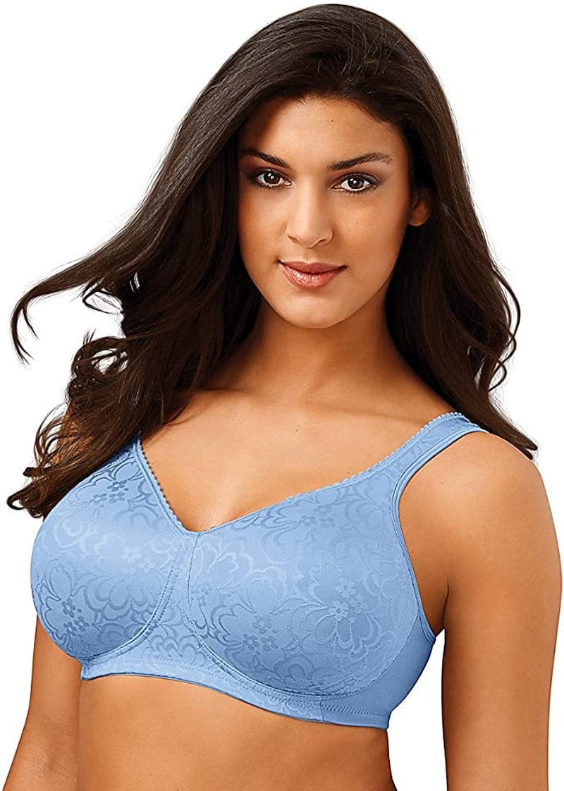 18-Hour Ultimate Lift Wireless Bra, Wirefree Bra with Support, Full-Coverage Wireless Bra for Everyday Comfort Zen Blue / 40B