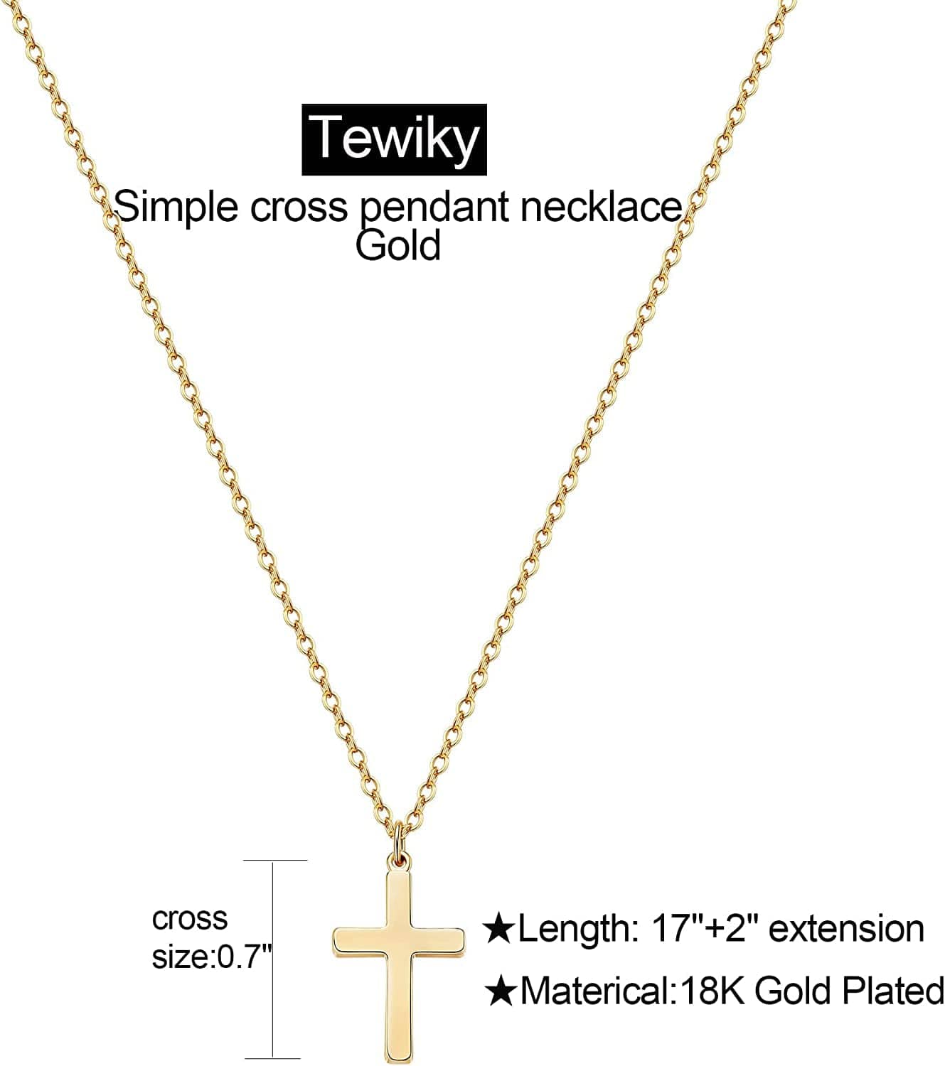 18K Gold/Silver Plated Simple Evil Eye Turquoise Cross Pendant Choker Necklace Simple Tiny Necklace for Women Girls