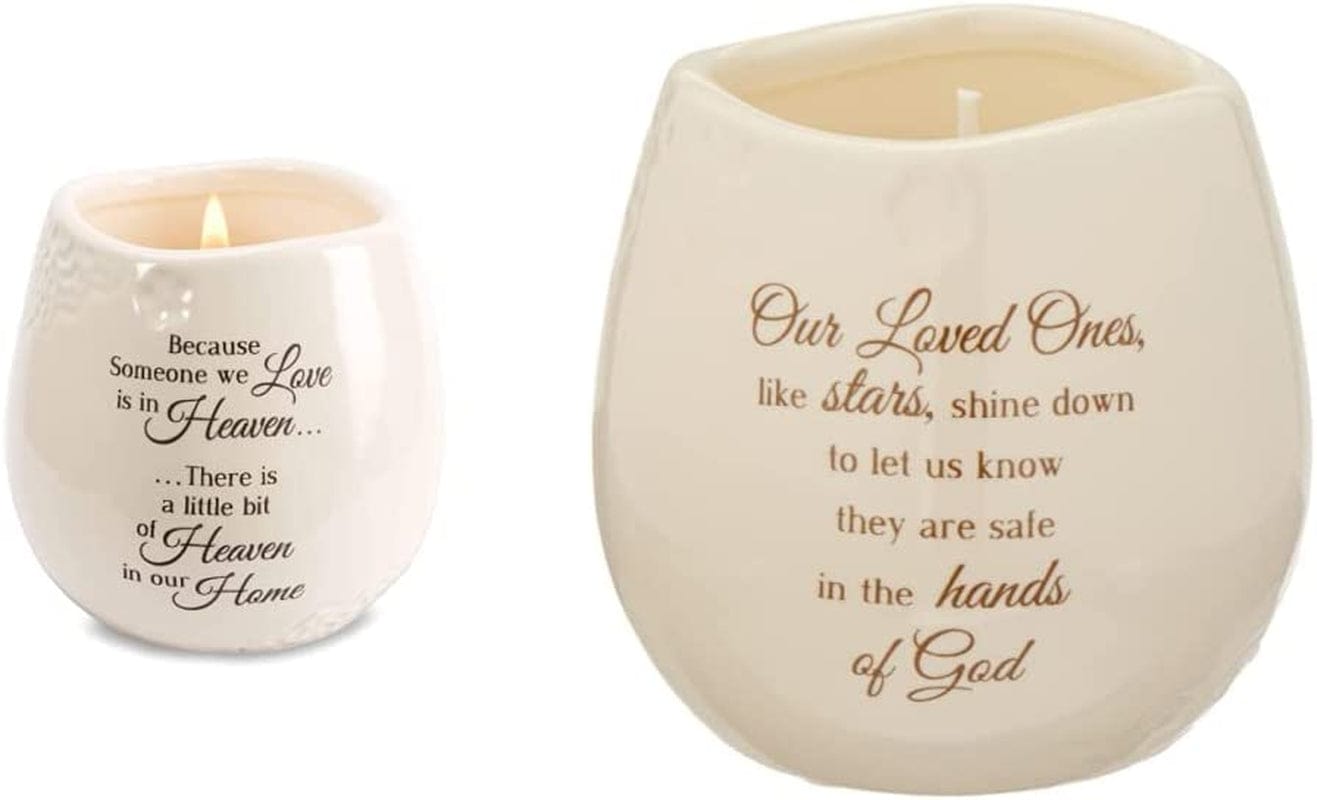 19177 in Memory of Loved One Ceramic Soy Wax Candle 8 Oz Candle + Soy Wax Candle 19175