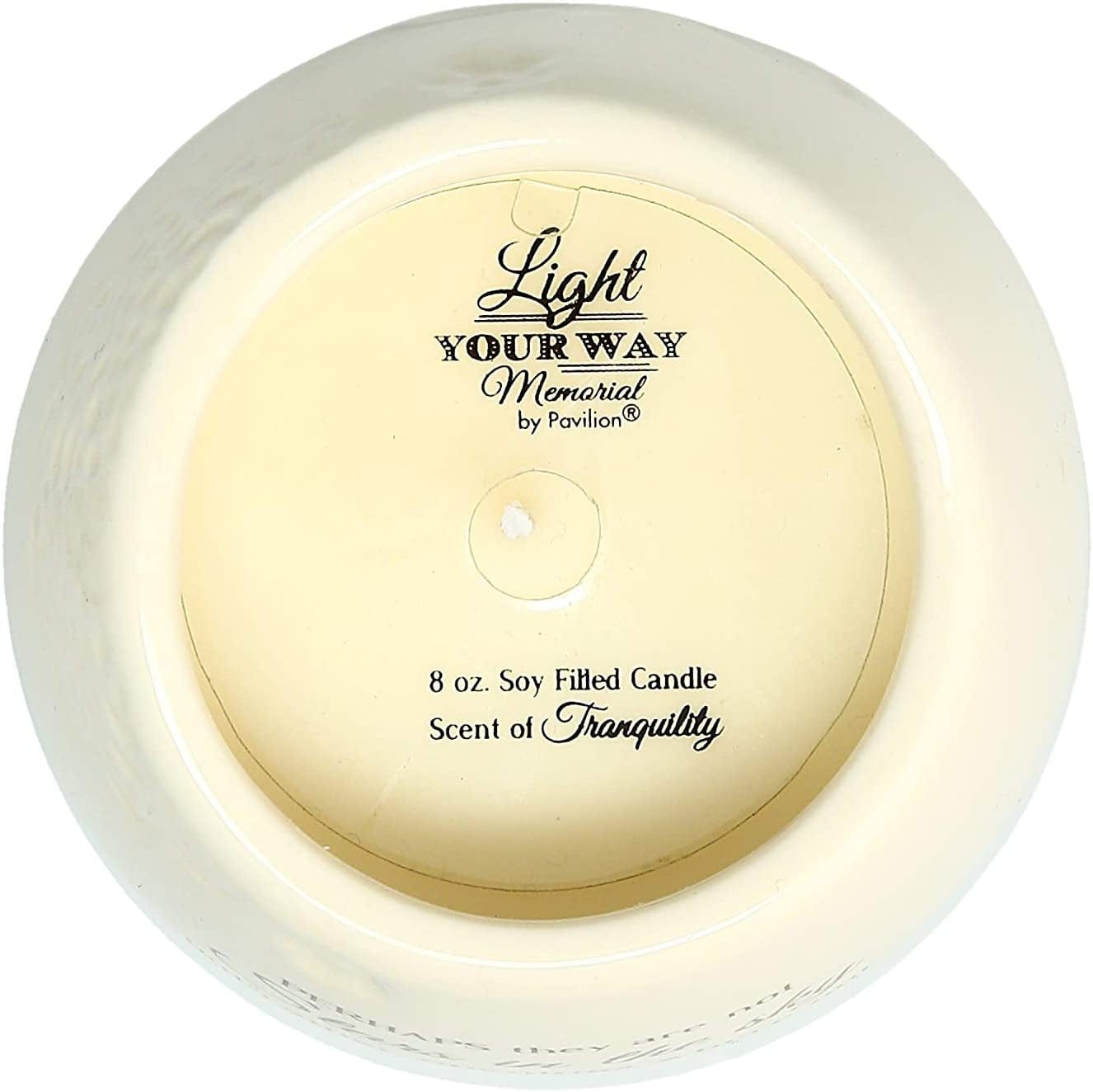 19177 in Memory of Loved One Ceramic Soy Wax Candle 8 Oz