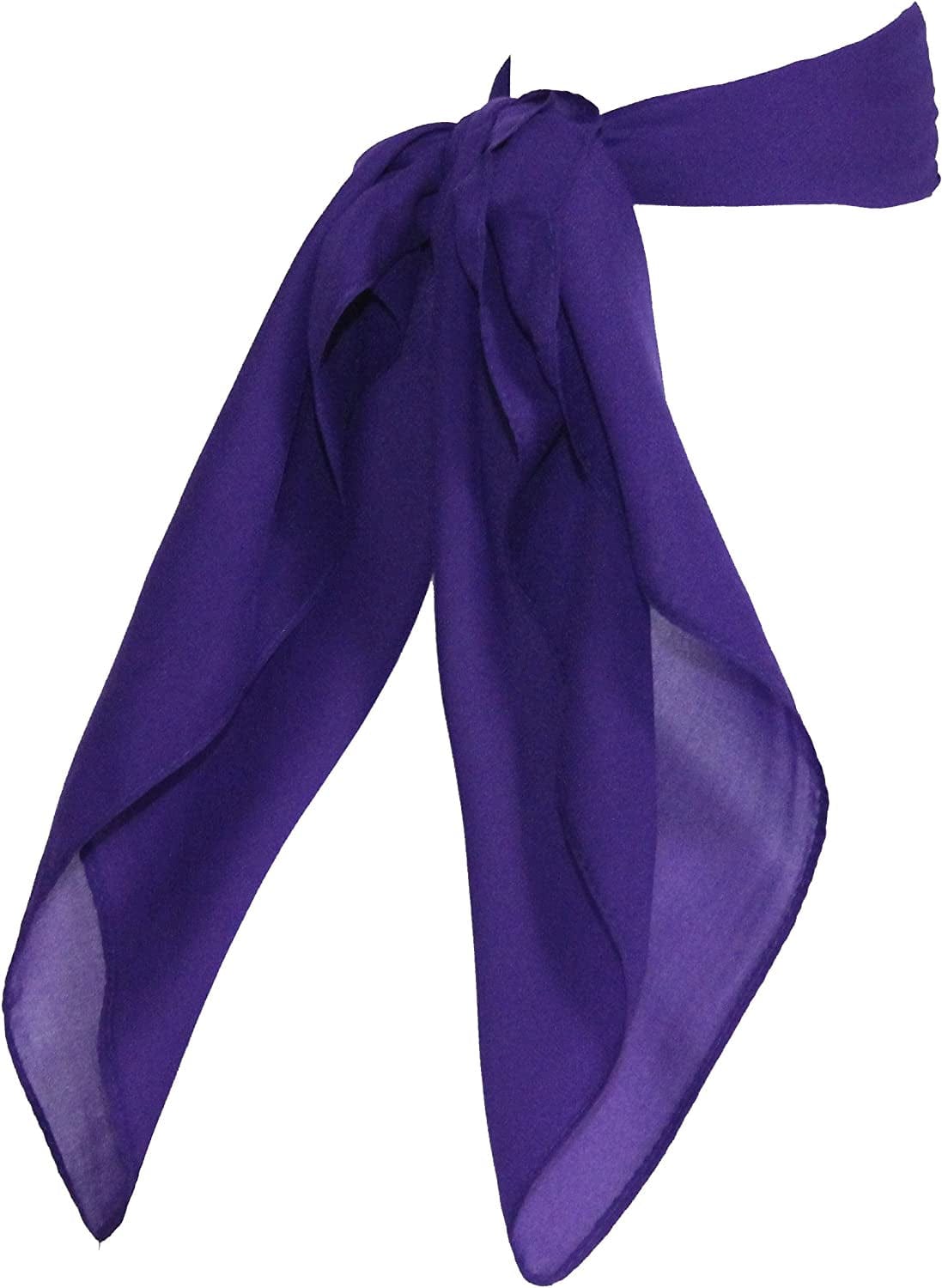 1950S Chiffon Scarf, Vintage Ascot, Retro Hair Tie for Women and Children Apparel & Accessories > Clothing Accessories > Bandanas & Headties Hip Hop 50's Shop Purple