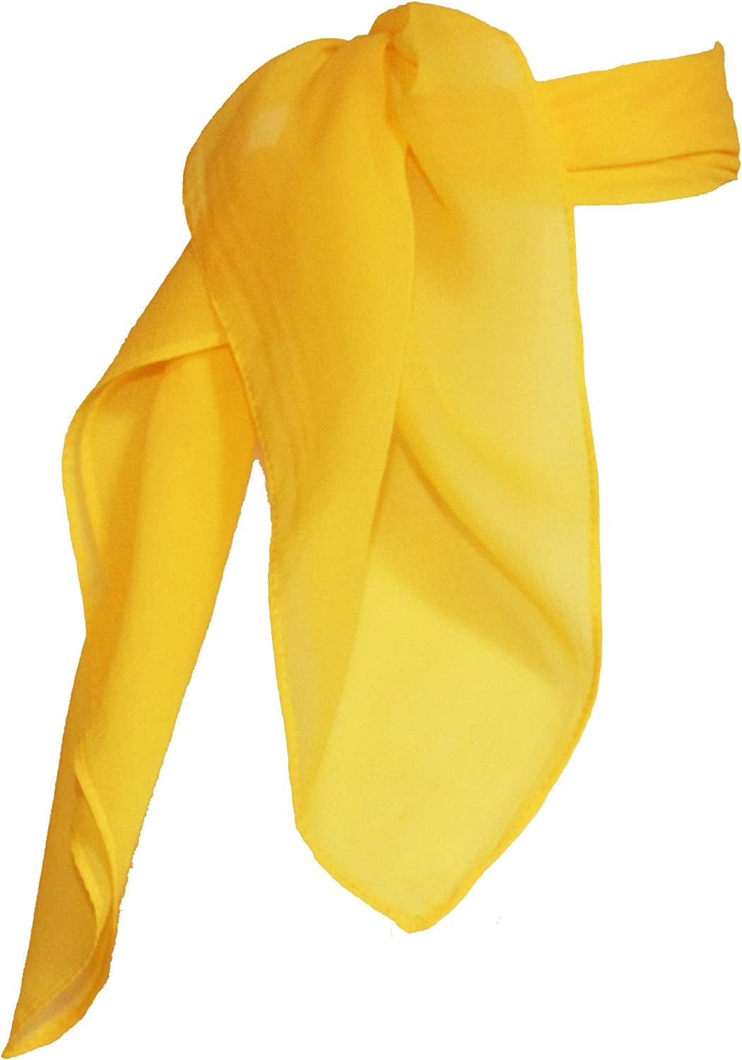 1950S Chiffon Scarf, Vintage Ascot, Retro Hair Tie for Women and Children Apparel & Accessories > Clothing Accessories > Bandanas & Headties Hip Hop 50's Shop Yellow