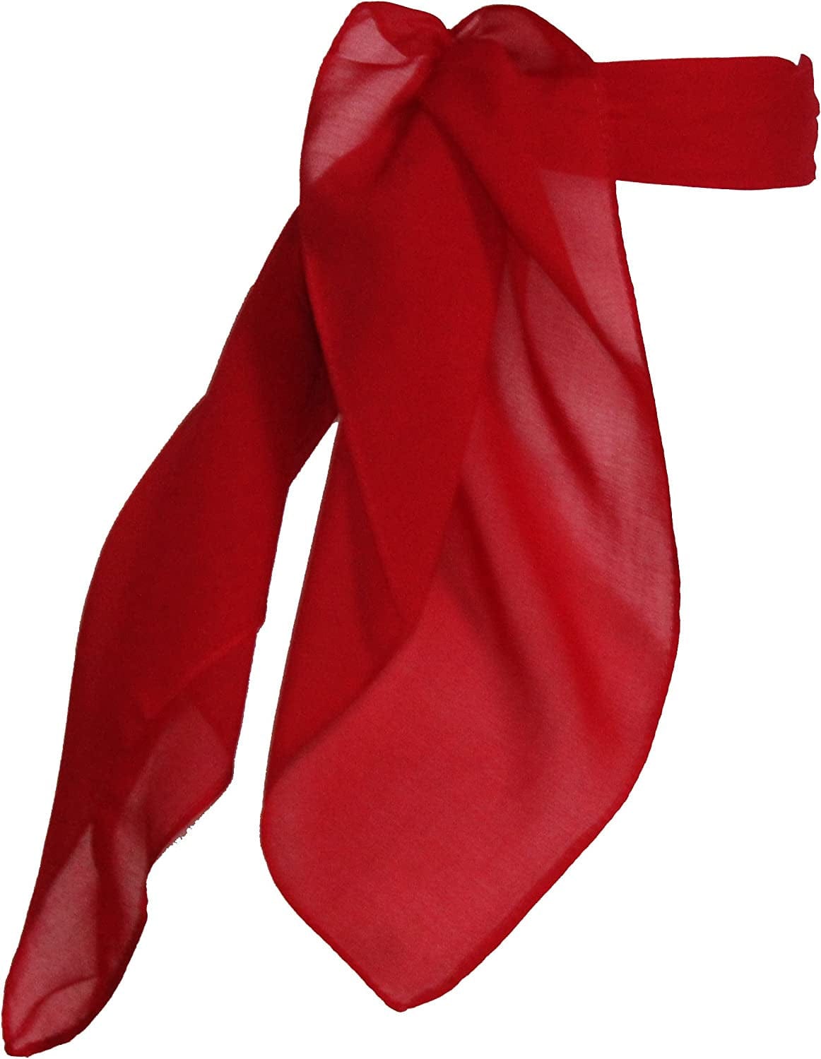 1950S Chiffon Scarf, Vintage Ascot, Retro Hair Tie for Women and Children Apparel & Accessories > Clothing Accessories > Bandanas & Headties Hip Hop 50's Shop Red