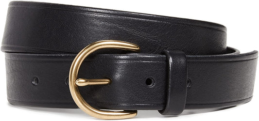 Madewell Women'S Medium Perfect Leather Belt Apparel & Accessories > Clothing Accessories > Belts Madewell True Black Small