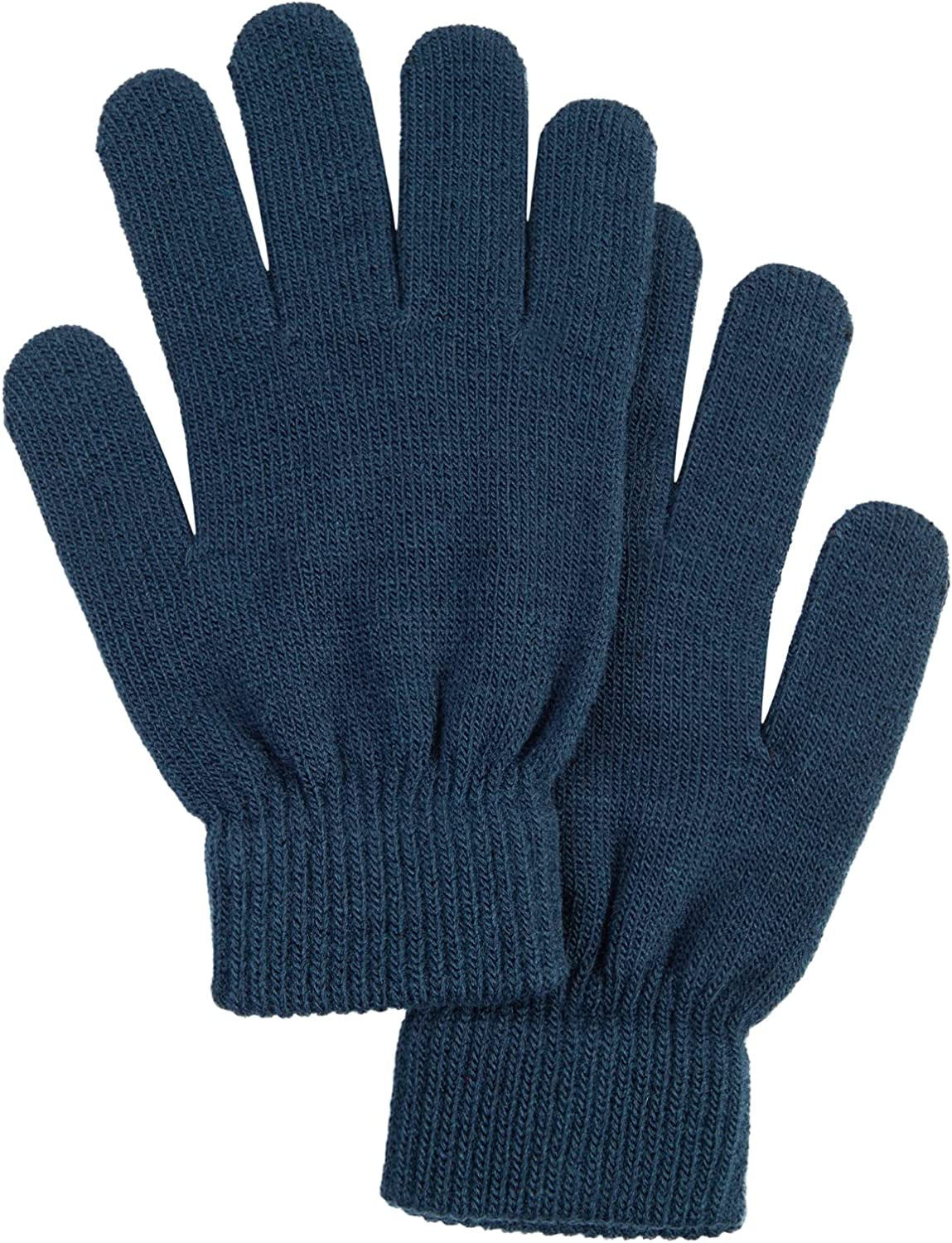 Simplicity Men/Women Winter Classic Solid Colored Knit Gloves Apparel & Accessories > Clothing Accessories > Gloves & Mittens Simplicity 38_navy