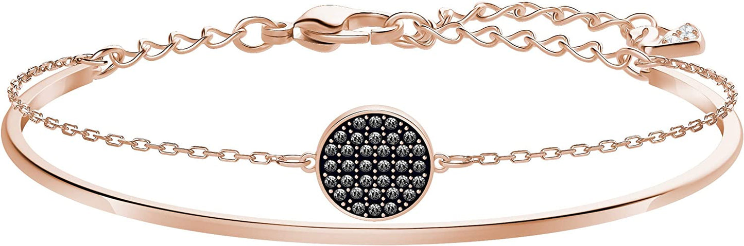SWAROVSKI Ginger Jewelry Collection, Clear Crystals, Grey Crystals, Blue Crystals Apparel & Accessories > Jewelry > Necklaces SWAROVSKI Bangle Bracelet - Black Crystals