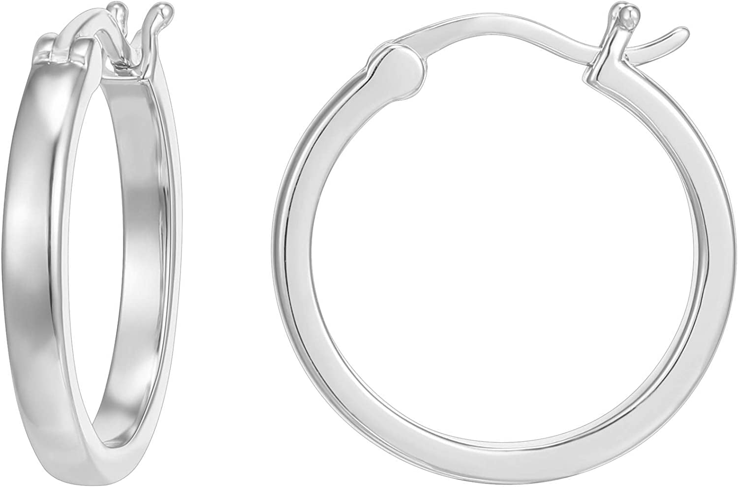 PAVOI 14K Gold Plated 925 Sterling Silver Post Lightweight Hoops | 20Mm - 30Mm | Gold Hoop Earrings for Women Apparel & Accessories > Jewelry > Earrings PAVOI Plated - White 20.0 Millimeters