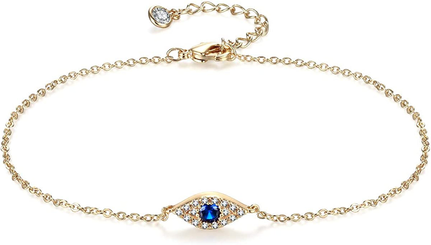 Women Dainty Anklet,14K Gold Plated Satellite Anklet Double Layered Cute Beads Chain Tassel Coin Disc Heart Summer Ankle Bracelet Boho Beach Foot Chain Apparel & Accessories > Jewelry > Anklets Befettly Evil eye