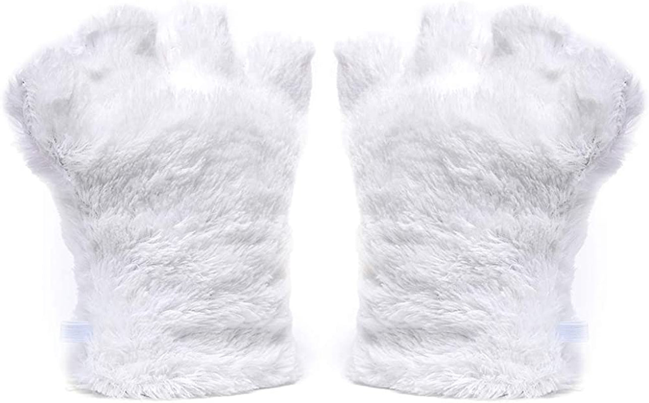 Odema Womens Winter Warm Gloves Cosplay Cat Paw All Cover Mittens for Girls Apparel & Accessories > Clothing Accessories > Gloves & Mittens Odema