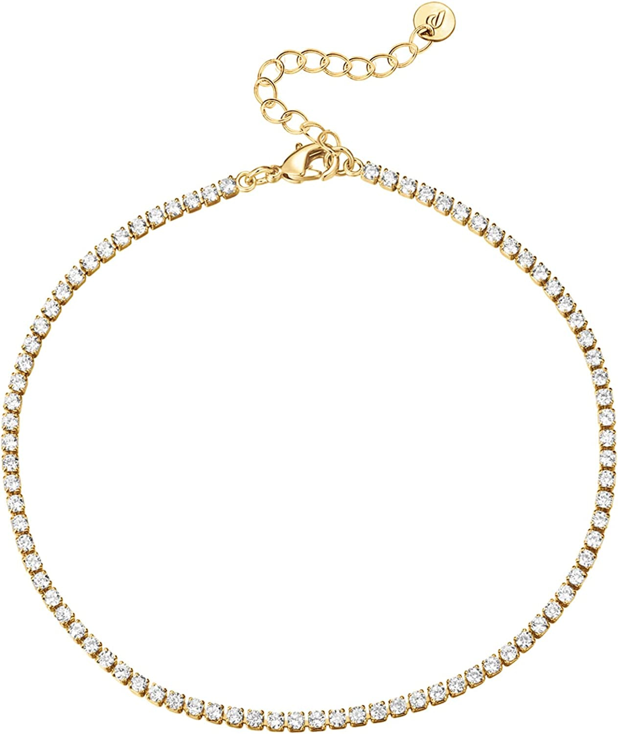PAVOI 14K Gold Plated Charm Link Flat Gold Anklets for Women Apparel & Accessories > Jewelry > Anklets PAVOI