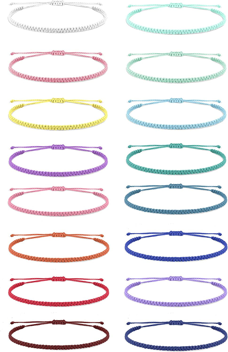 Choice of All String Bracelets for Teen Girls Boho Waterproof Bracelets Ankle Bracelets for Girls Christmas Gifts Wave Surfer Bracelets Summer Beach Anklets Apparel & Accessories > Jewelry > Anklets choice of all 16-3set