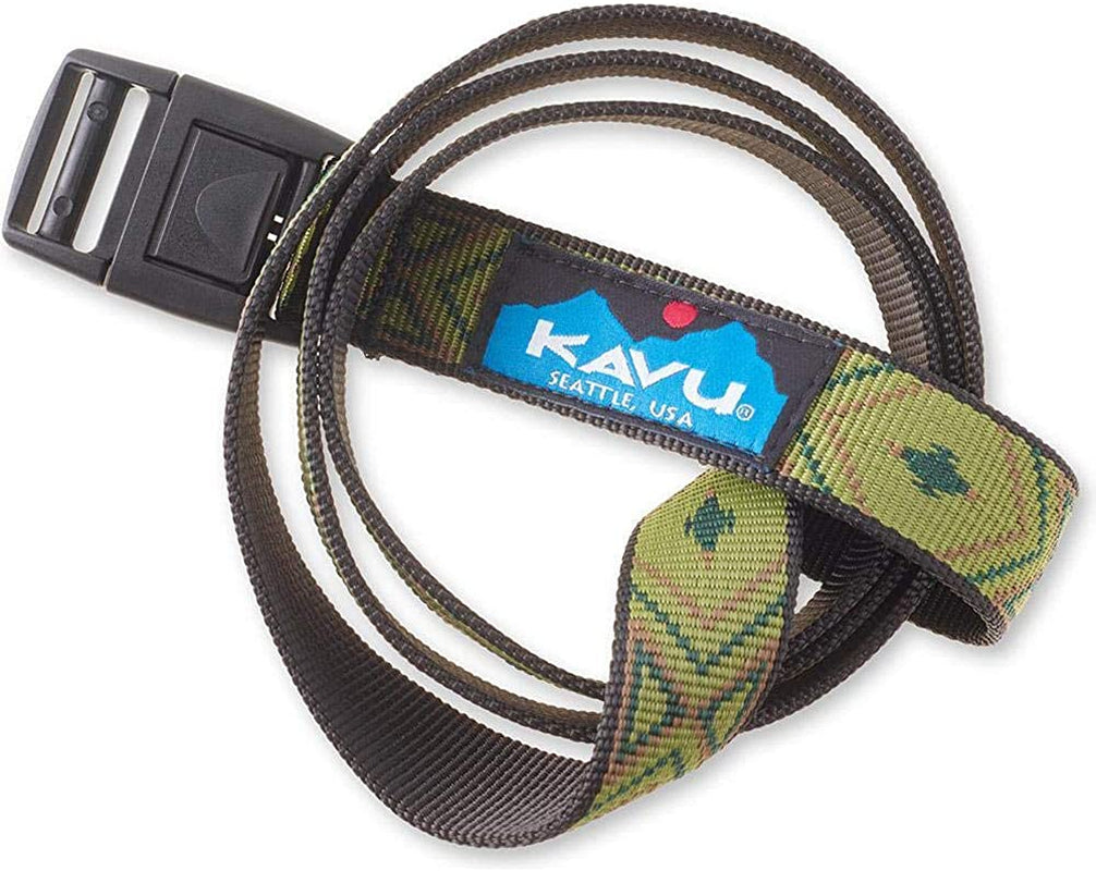 KAVU Burly Belt 1 Inch Nylon Adjustable Waist - Made in America Apparel & Accessories > Clothing Accessories > Belts KAVU-Outdoors Olive One Size