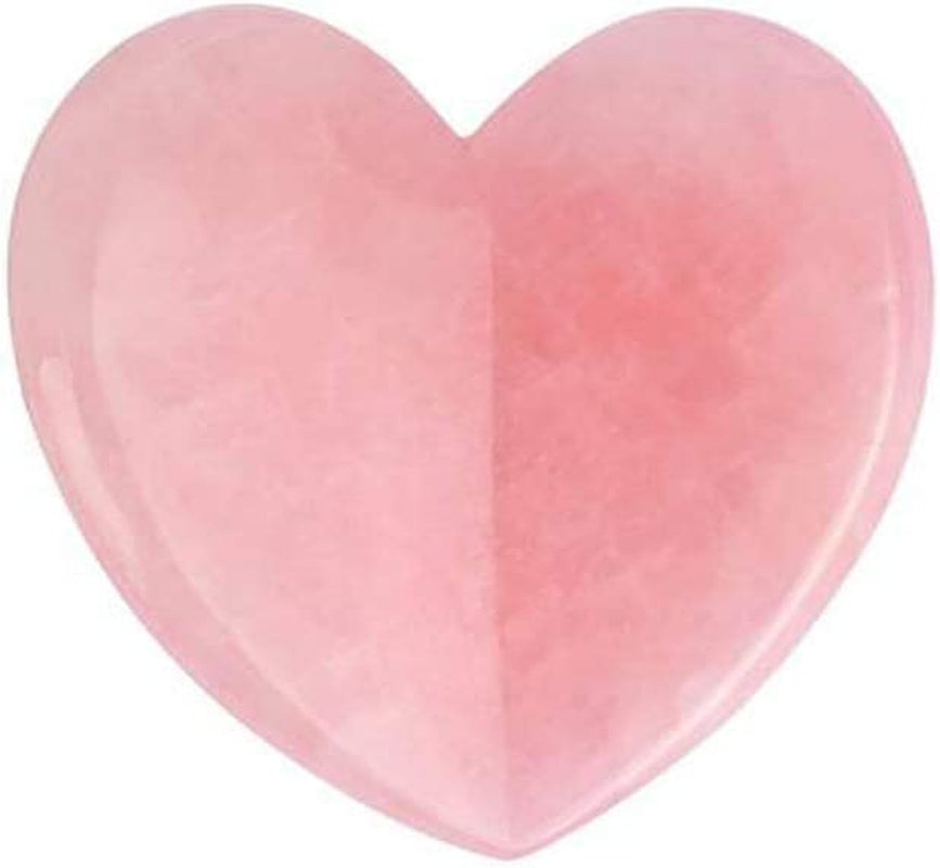 Healing Crystal Rose Quartz Heart Love Massage Tool Natural Gemstone Gua Sha Board Facial Scraping Massager for Face, Eye, Neck Skin Care Massage Health & Beauty > Personal Care > Cosmetics > Cosmetic Tools > Skin Care Tools StoneStory