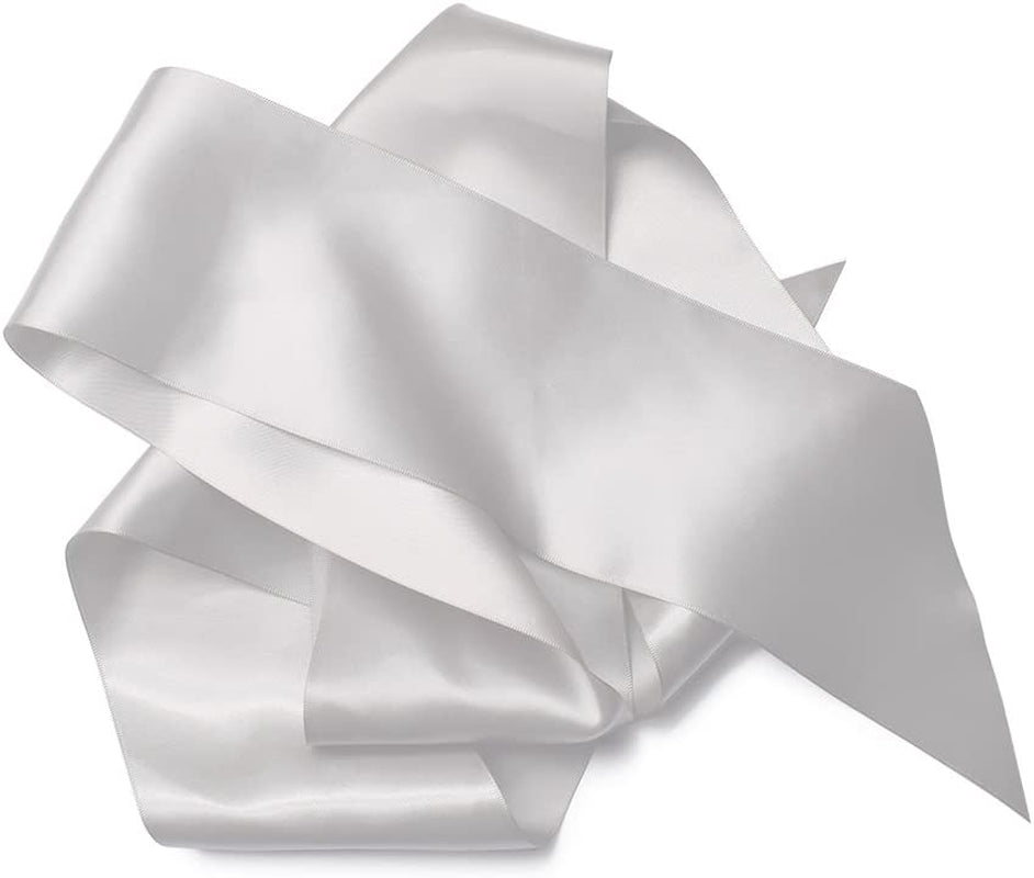 TREORSI Blank Satin Sash, Plain Sash, Party Decorations, Make Your Own Sash (2 Pack, White) Apparel & Accessories > Clothing Accessories > Sashes TREORSI