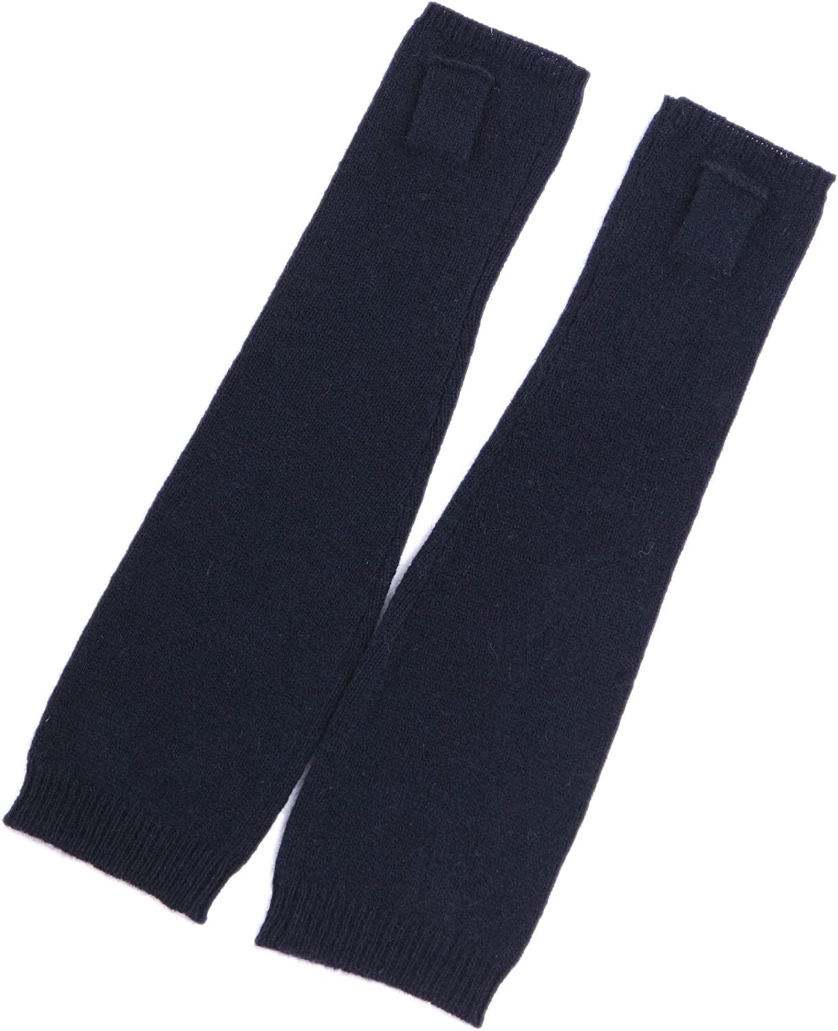 Cashmere 4 U Women'S 100% Cashmere Long Sleeve Fingerless Mitten Gloves Apparel & Accessories > Clothing Accessories > Gloves & Mittens cashmere 4 U