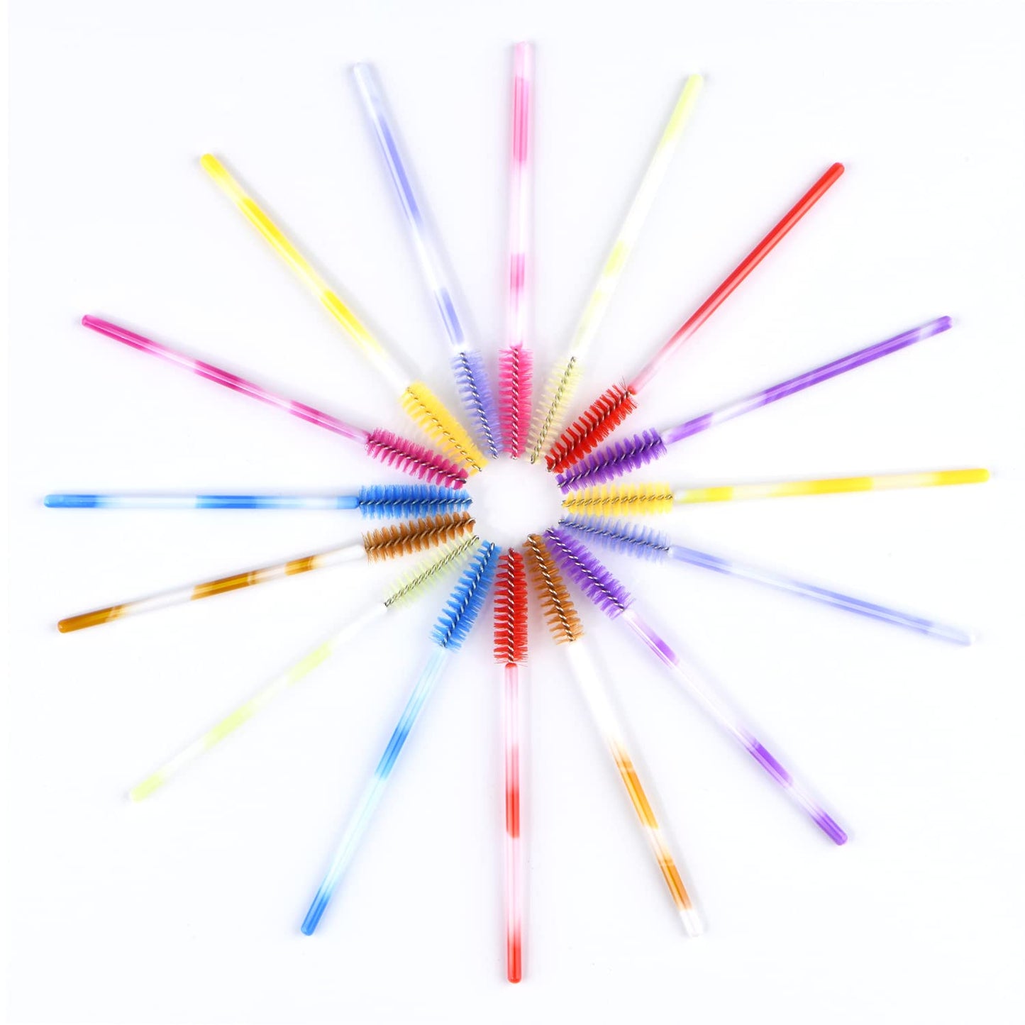 EYESEEK 100Pcs Multicolor Disposable Eyelash Mascara Brushes Makeup Brush Set Eyebrow Wands Applicator Cosmetic for Eye Lash Extensions Makeup Tool Kits (10 Colors Mix) Health & Beauty > Personal Care > Cosmetics > Cosmetic Tools > Makeup Tools EYESEEK
