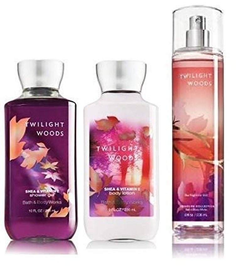 BATH and BODY WORKS,TWILIGHT WOODS Set,Shower Gel,Body Lotion,Fragrance Mist.10 Oz.!! Health & Beauty > Personal Care > Cosmetics > Bath & Body Bath & Body Works