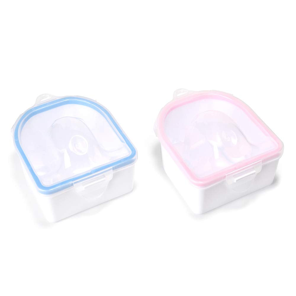 Rolabling 2 PCS Soaking Soak Bowl Nail Art Polish Remove Wash Soaker Tray Manicure Spa Tool Health & Beauty > Personal Care > Cosmetics > Cosmetic Tools > Nail Tools Rolabling