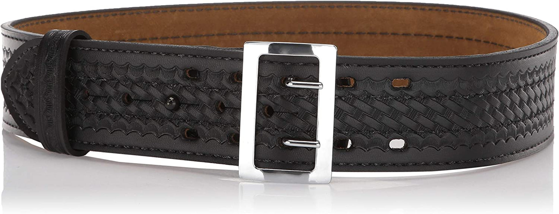 Safariland 87 Duty Belt Basketweave Black, Chrome Buckle, Size 34 Apparel & Accessories > Clothing Accessories > Belts Safariland