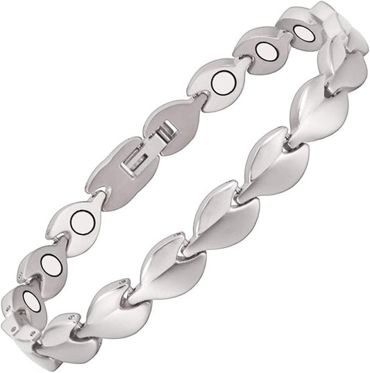 Wollet Titanium Magnetic Anklet Ankle Bracelet for Women with Magnets Jewelr Apparel & Accessories > Jewelry > Anklets Generic