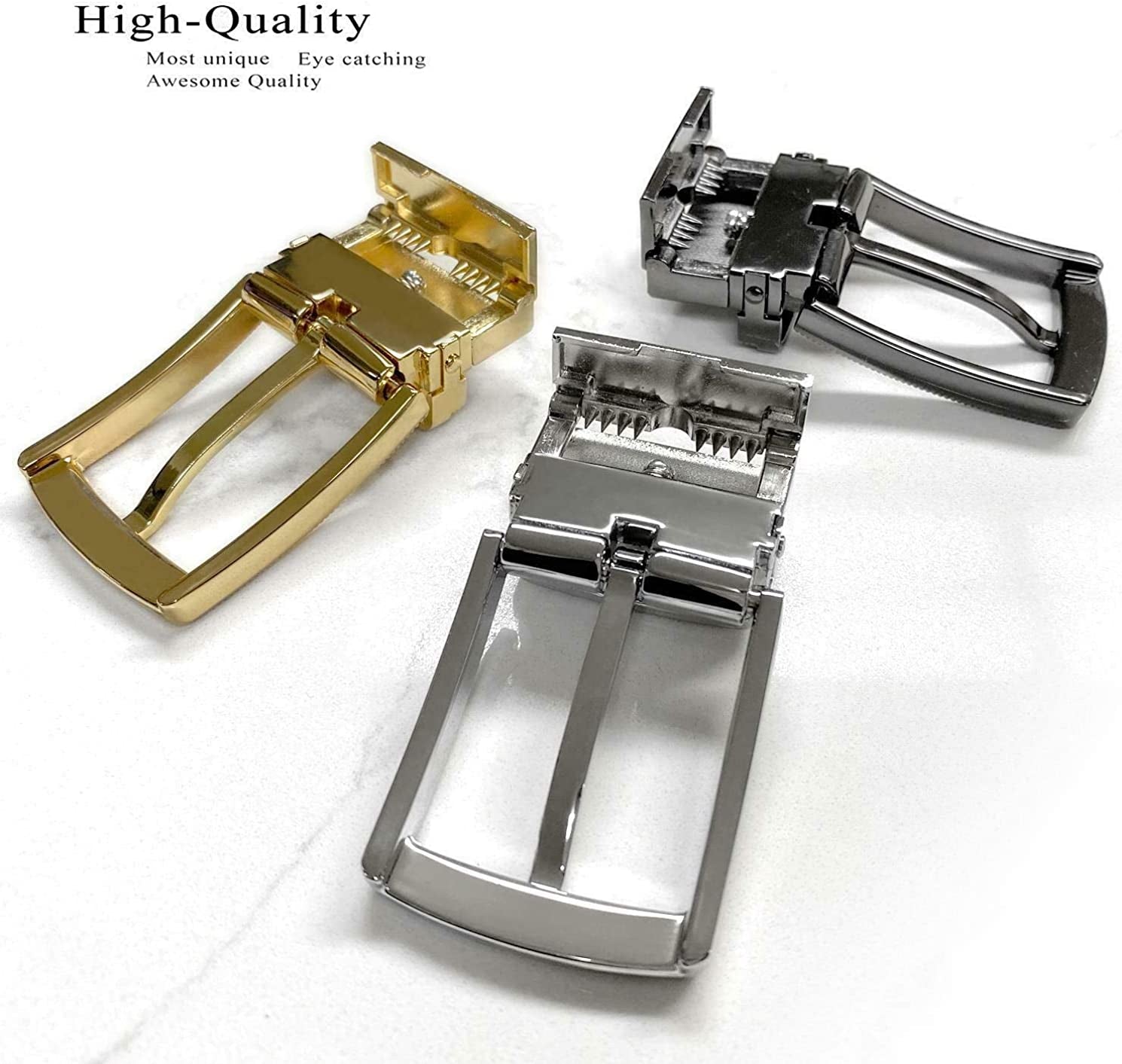 Round Edge Checkered Engraved Polished Reversible Replacement Belt Buckle Z35274R Apparel & Accessories > Clothing Accessories > Belt Buckles Belts.com