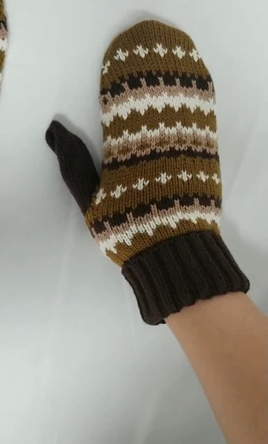 Bernie Sanders Inspired Knit Mittens Inauguration Day - Cozy Knit Gloves Crochet Winter Mittens - Bernie Costume Apparel & Accessories > Clothing Accessories > Gloves & Mittens Saltique