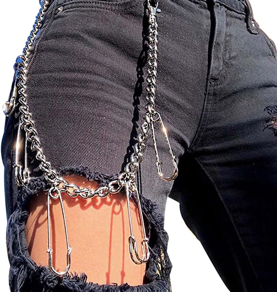 Punk Waist Chain Apparel & Accessories > Jewelry > Body Jewelry BGTY Paper Clip Pants