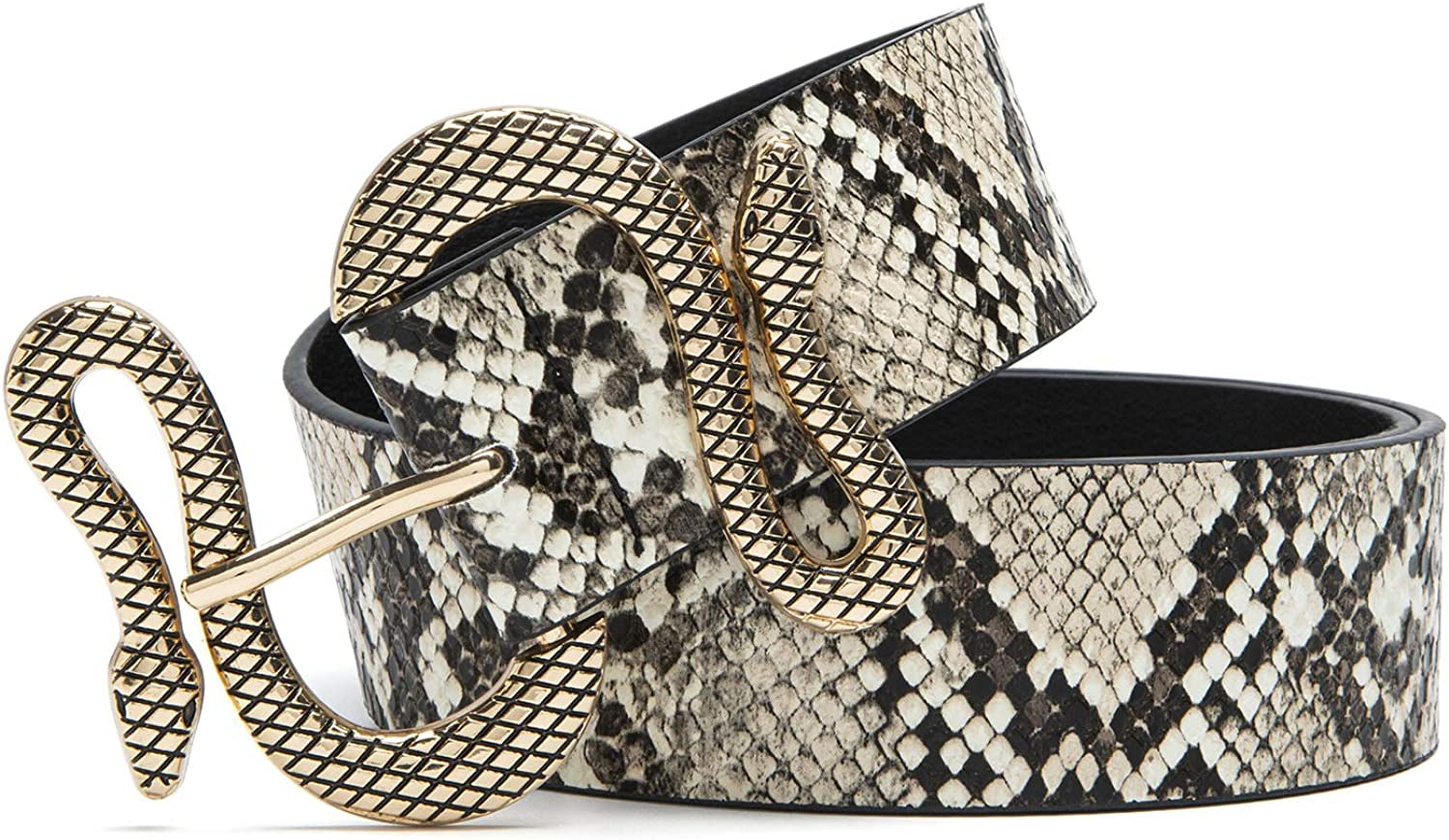 MORELESS Designer Belts for Jeans Women Leather Belt with Snake Buckle Apparel & Accessories > Clothing Accessories > Belts MORELESS