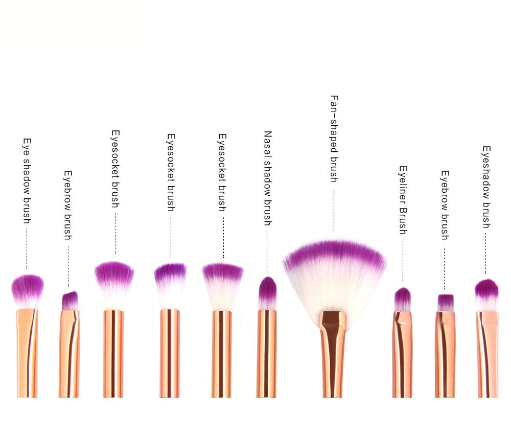 Tenmon 10 Pcs Mermaid Eye Makeup Brushes Set, Professional Eyeshadow Makeup Brushes Set with Soft Synthetic Hairs for Eyeshadow, Concealer, Eyeliner, Brow Blending, Highlighter Brush Tool Health & Beauty > Personal Care > Cosmetics > Cosmetic Tools > Makeup Tools Tenmon