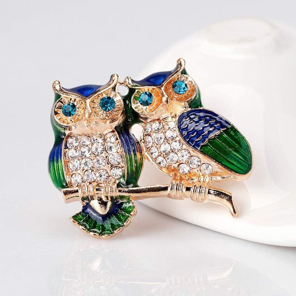 1X Cute Owl Brooch Pin Women Corsage Children Birthday Gift Collar Lapel Badge Jewelry Scarves Shawl Clip Lady Jewelry Bag Ornament Men Gift Superior Quality and Creative