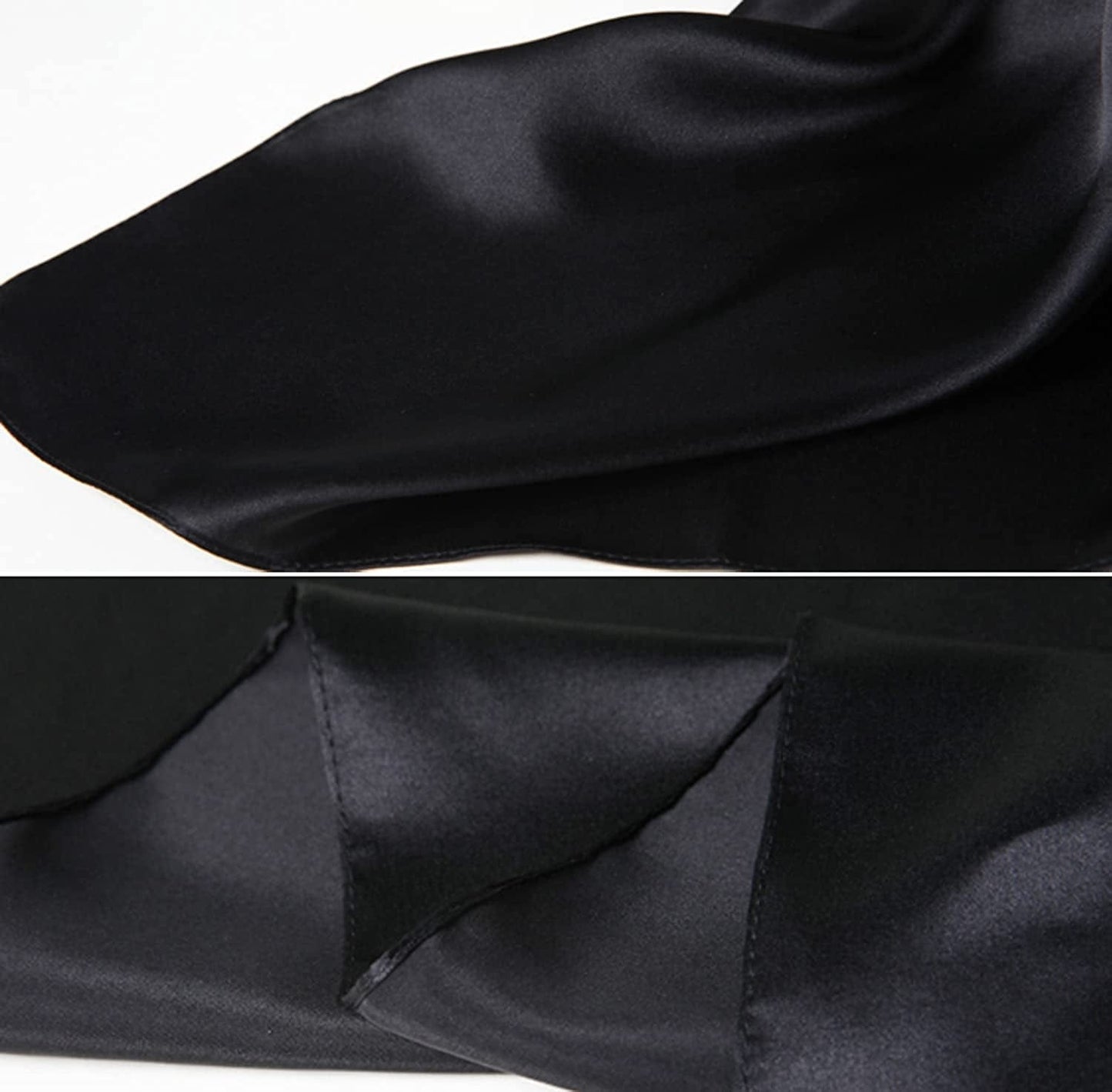 2 Pack 35" Satin Silk like Hair Scarf Bandana Light Head Wraps Neck Face Scarves Cover for Women Apparel & Accessories > Clothing Accessories > Bandanas & Headties woogwin