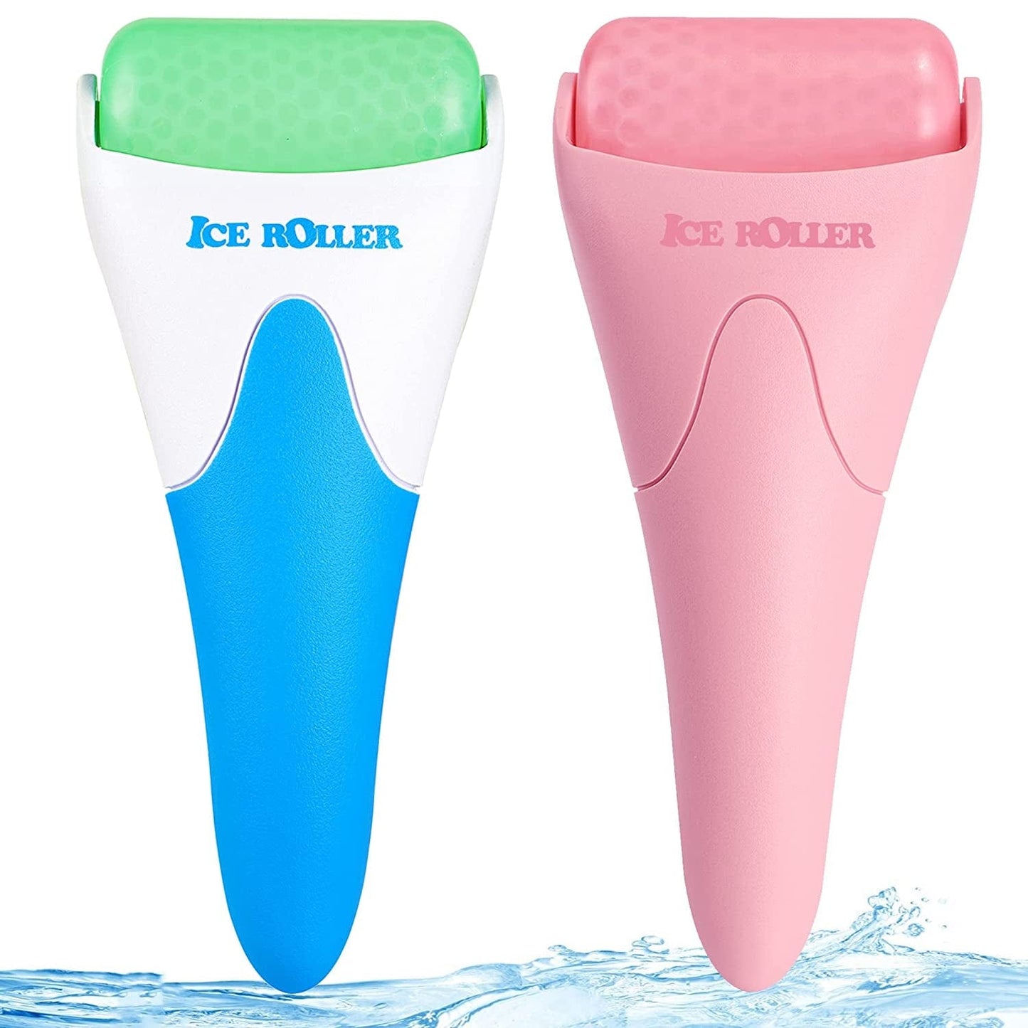 2 Pack Ice Rollers for Face, Eyes and Whole Body Relief, Face Roller Skin Care Tool for Migraine Relief and Blood Circulation (Green+Pink) Health & Beauty > Personal Care > Cosmetics > Cosmetic Tools > Skin Care Tools AFOUNDA BLUE+RED