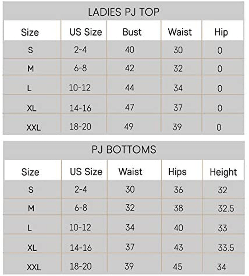 2 Pack: Women’s Pajama Set Super-Soft Short & Long Sleeve Top with Pants Apparel & Accessories > Clothing > Sleepwear & Loungewear > Pajamas Real Essentials