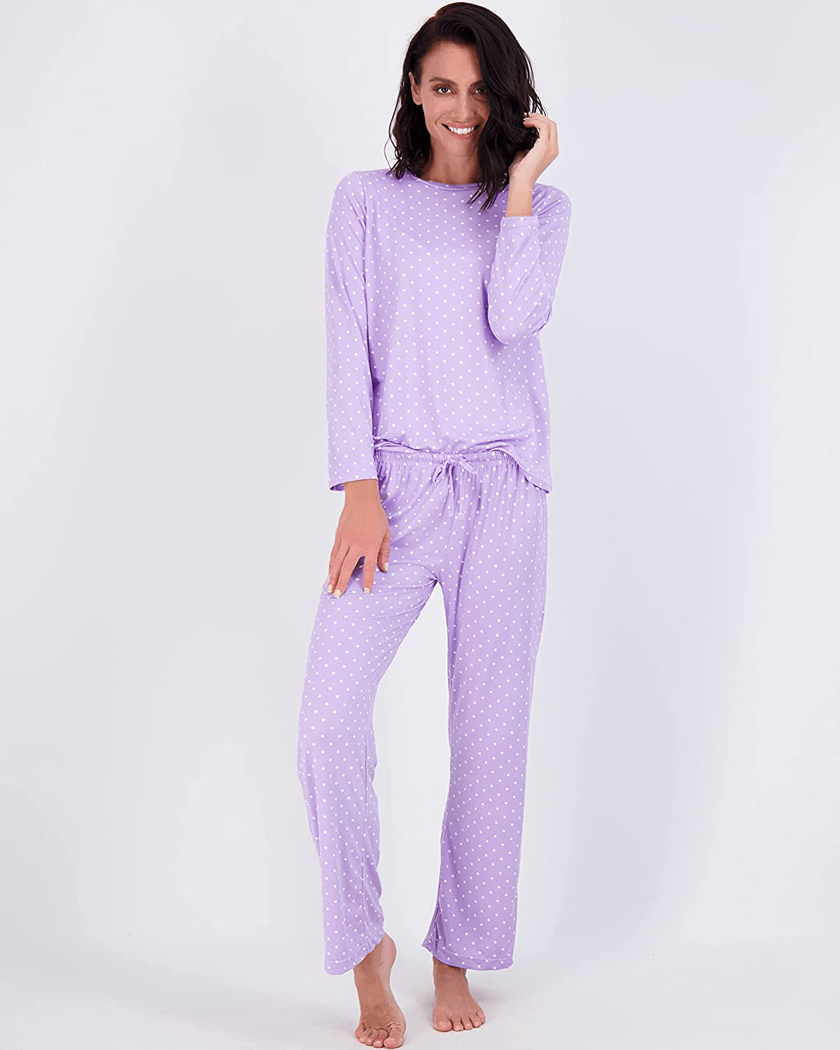 2 Pack: Women’S Pajama Set Super-Soft Short & Long Sleeve Top with Pants Apparel & Accessories > Clothing > Sleepwear & Loungewear > Pajamas Kylie Max