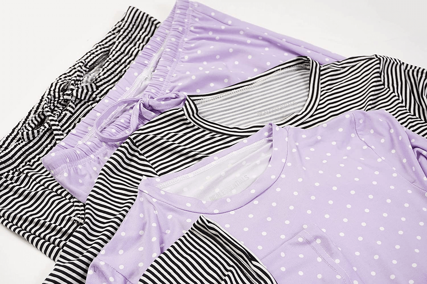 2 Pack: Women’S Pajama Set Super-Soft Short & Long Sleeve Top with Pants Apparel & Accessories > Clothing > Sleepwear & Loungewear > Pajamas Kylie Max