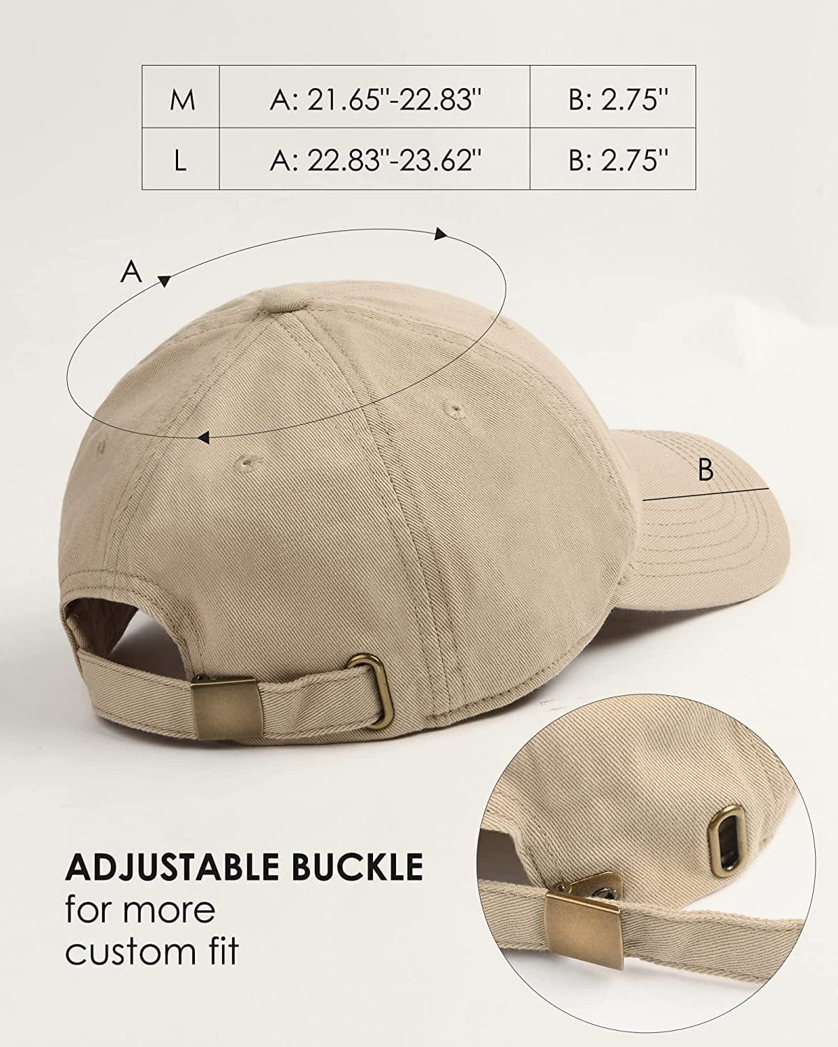 2 Packs Men and Women Vintage Washed Distressed Cotton Baseball Cap Plain Blank Adjustable Classic Baseball Hat Cap Apparel & Accessories > Clothing Accessories > Hats KYLIE MAX