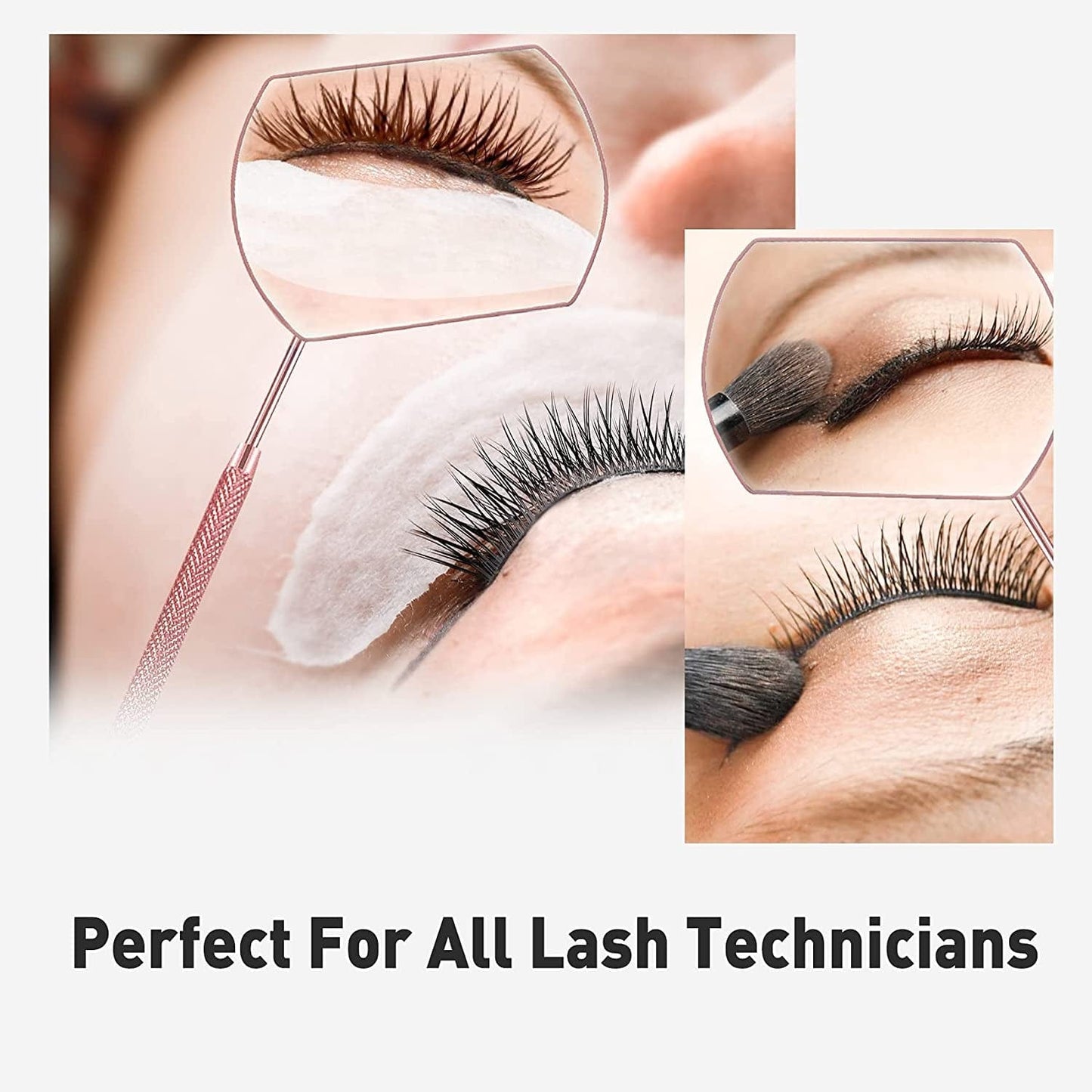 2 Pieces Lash Mirror for Eyelash Extensions Stainless Steel Eyelash Mirror Square Large Detachable Lash Extension Mirror, Beauty Makeup Mirror Lash Tools Health & Beauty > Personal Care > Cosmetics > Cosmetic Tools > Makeup Tools niolio