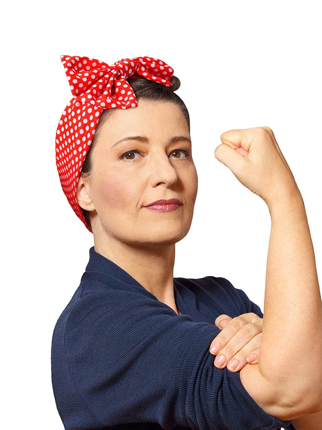 2 Pieces Red Polka Dot Headbands Retro Bandana Bow Headband Bow Tie Head Wrap 50S Bow Headband Vintage Print Christmas Hairband Hair Accessories for Girls and Women Apparel & Accessories > Clothing Accessories > Bandanas & Headties Syhood