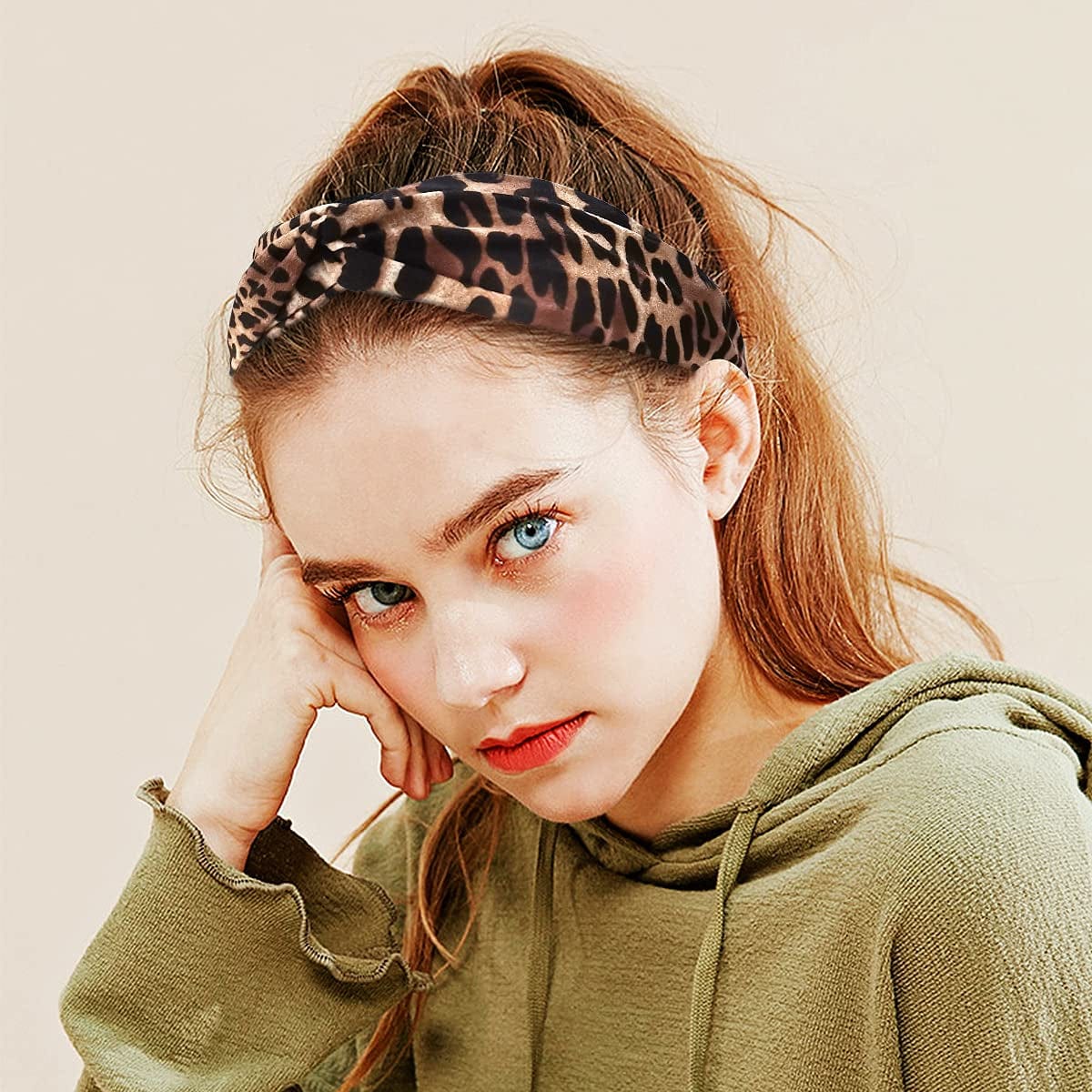 20 Pack Women Headbands with Twist Knot Boho Flower Print Criss Cross Head Wrap Elastic Hair Band - A Apparel & Accessories > Clothing Accessories > Bandanas & Headties RIY