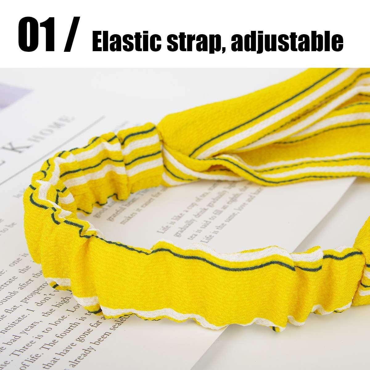 20 Pack Women Headbands with Twist Knot Boho Flower Print Criss Cross Head Wrap Elastic Hair Band - A Apparel & Accessories > Clothing Accessories > Bandanas & Headties RIY